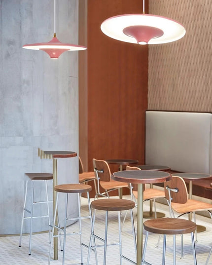 Modern Restaurant LED Chandelier Ceiling Pendant Light Dining Table Hanging Lamp Home Decor 1 Head UFO Indoor Lighting Fixture