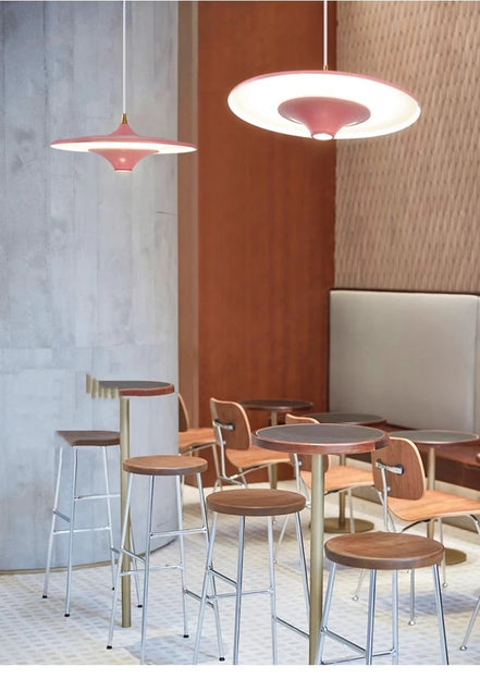 Modern Restaurant LED Chandelier Ceiling Pendant Light Dining Table Hanging Lamp Home Decor 1 Head UFO Indoor Lighting Fixture
