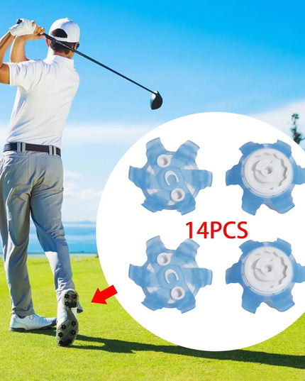14Pcs Golf Shoe Spikes Durable Golf Shoe Replacements TPU for Women Men