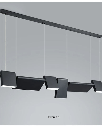 Modern danish Chandelier Design Rotatable Black Led minimalist light Dining Room Decor Led Lamp Bar Loft coffee tables lights