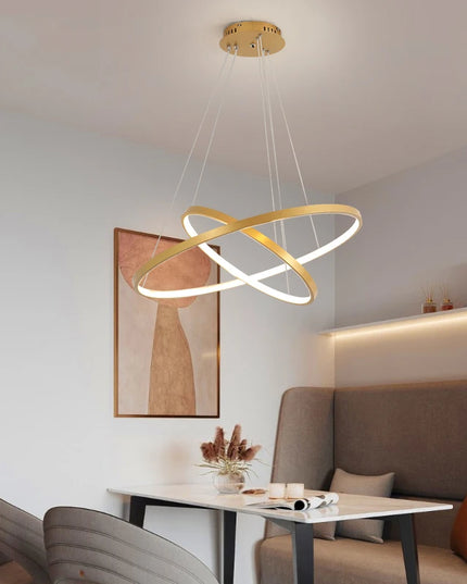 Modern led dining room chandeliers simple ring chandelier living  bedroom Lights home indoor lighting decorative Pendant Lamps