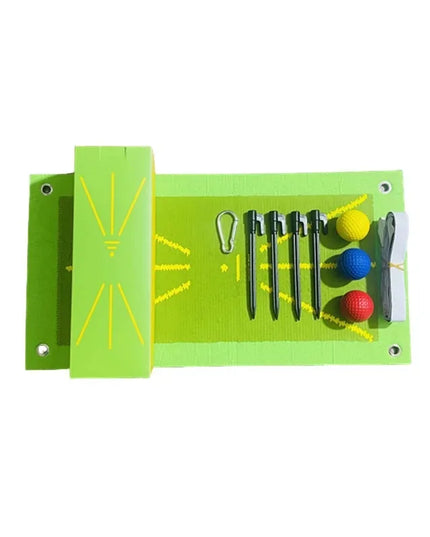 Golf Auxiliary Training Mat for Swing Correction Training Mat Hitting Direction Path Mat Practice Mat Tools Beginner Accessories
