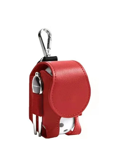 1PC Golf Ball Bags Mini Ball Storage Bags PU Leather Hang On Waist Golf Ball Bag Pouch With Metal Buckle Golf Belt Ball Bags