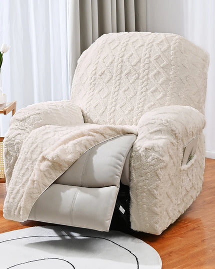 4/6/8pcs a set, double-sided jacquard braid Chivas sofa cover, elastic soft sofa recliner cover decorative protection