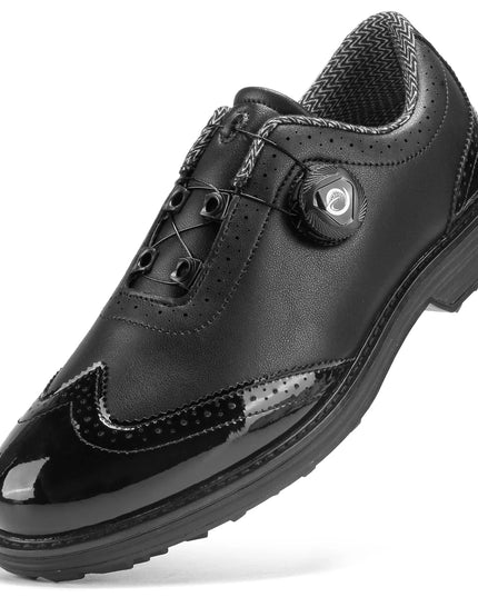New Men's Golf Shoes Are Easy To Put On And Take Off. Made Of Genuine Leather Material, They Are Non Slip And Casual Sports Shoe