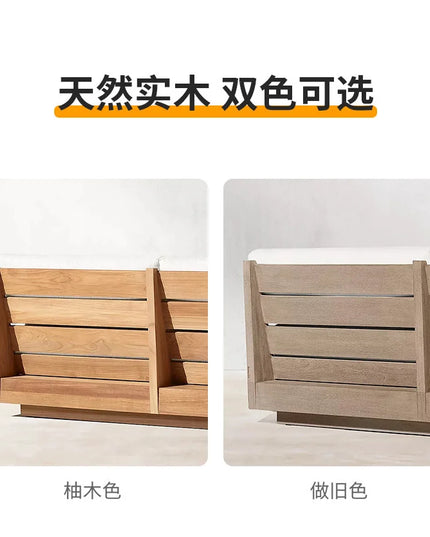 New Arrival Modern Design Outdoor Teak Sofa Combination Modern Teak Patio Garden Sofas Set Waterproof Villa Furniture