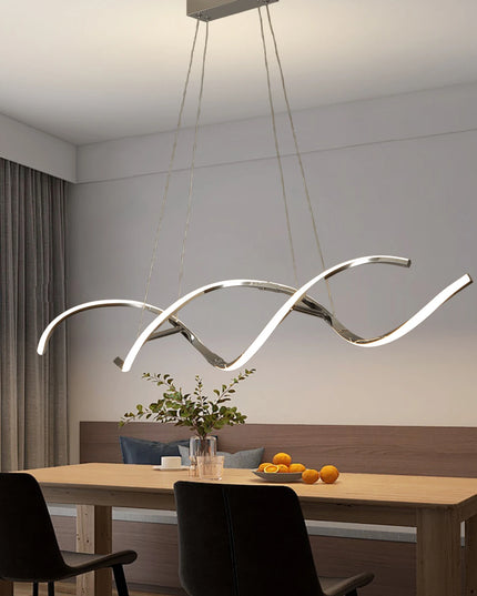 Modern chandelier Lights Simple Dining Room Lights Kitchen Long led Chandelier Living Room Pendant Lamp Home Decoration Lighting