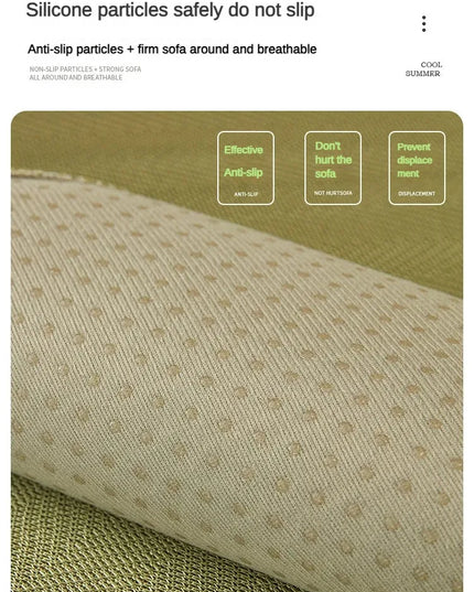 Ice Silk Sofa Cushion Summer Summer Cool Cushion Cushion 2023 New Anti slip Backrest Full Cover Cloth Towel Set