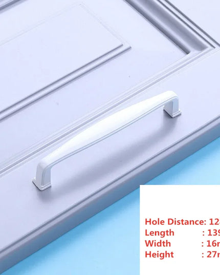 Handles Drawer Cabinet Furniture Kitchen Handles for Cabinet Knob Door Drawer Furniture Kitchen Knob Simplicity Fuji White