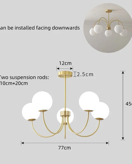 Modern E27 LED Chandelier Light  For Living Room Bedroom Dining Table Kitchen Study Ceiling Pendant Lamps Lustre Home Decoration