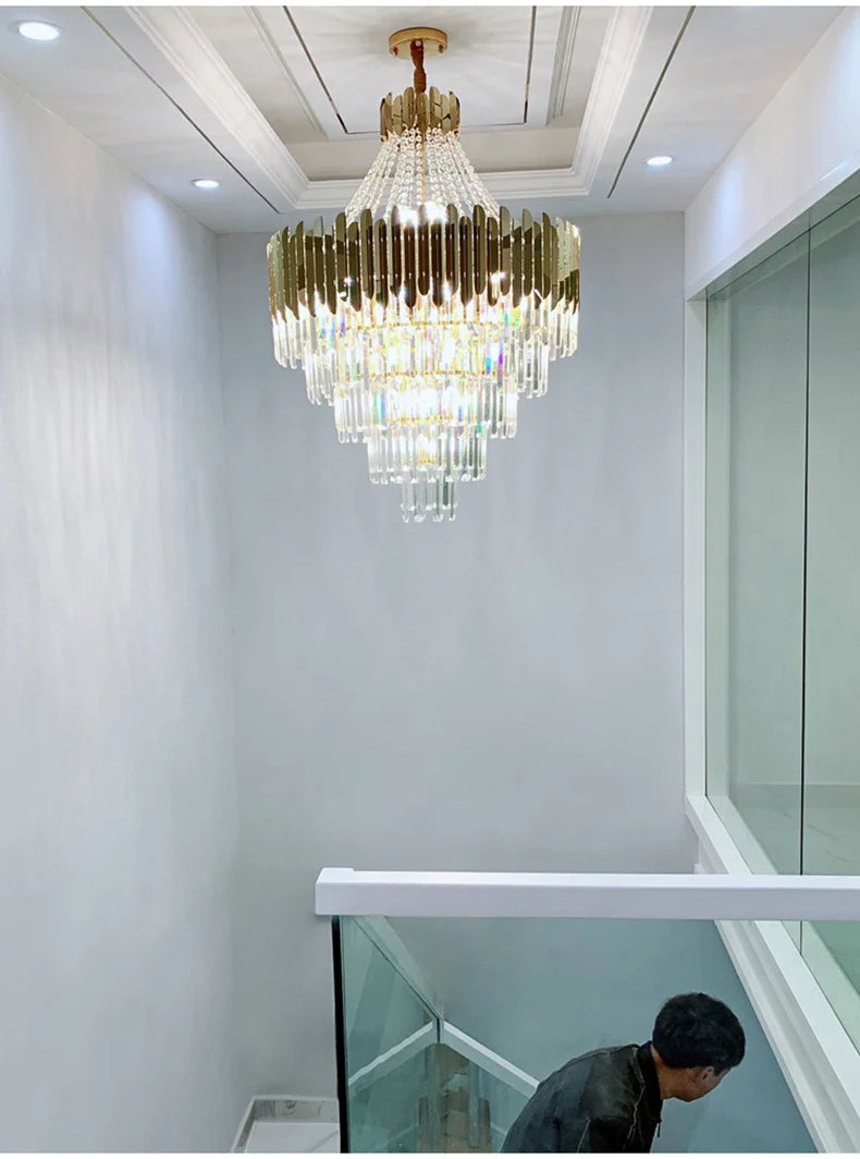 Modern Chandeliers for Living Room Chandelier Luxury Crystal Chandelier Ceiling Lights Lustre Salon Loft Pendant Lighting Lamps