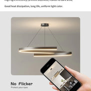 Modern LED spiral chandelier is suitable for living room dining room bedroom study villa home decoration lighting room decoratio