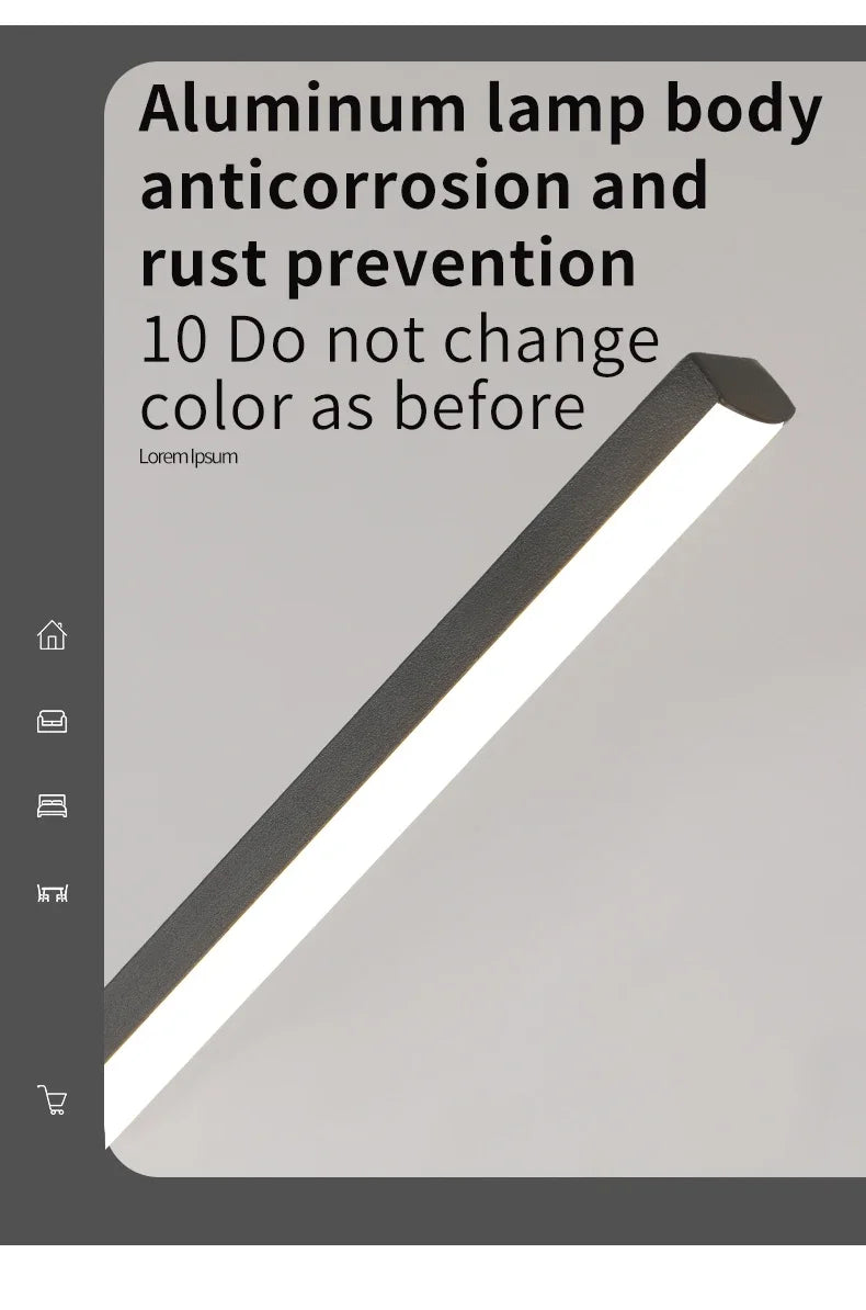 Modern LED Chandelier Featuring Minimalist Linear Panel Design 80/100cm Textured Pendant Light For Dining Rooms Bedrooms  Studie