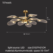 Modern LED Chandelier Suitable For Villa Living Room Ceiling Lights Art Bedrooms Kitchens Home Decoration Lamp Indoor Lighting