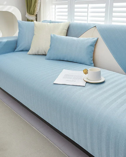 Ice Silk Sofa Cushion Summer Summer Cool Cushion Cushion 2023 New Anti slip Backrest Full Cover Cloth Towel Set