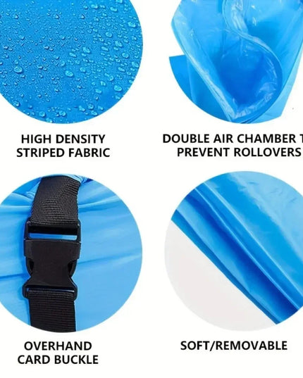 New Lazy Folding Camping Inflatable Sofa Portable Outdoor Inflatable Lounger Comfortable Outdoor Furniture Camping Air Mattress
