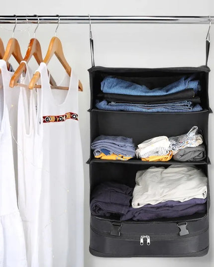 1 Set Housewares Luggage Travel Organizer Travel Essentials Hanging Packing Cubes Hanging Shelves Laundry Storage Compartment