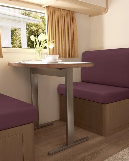 2pcs/set Jacquard RV Dinette Cushions Covers Stretch Camper Sofa Seat Covers Adjustable Dining Seat Covers Bench Backrest Decor