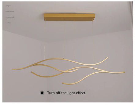 Modern Minimalist Led Chandelier Creative Personality Dining Room Bar Pendant Light Lighting Kitchen Hanging Lamp Lustre Fixture