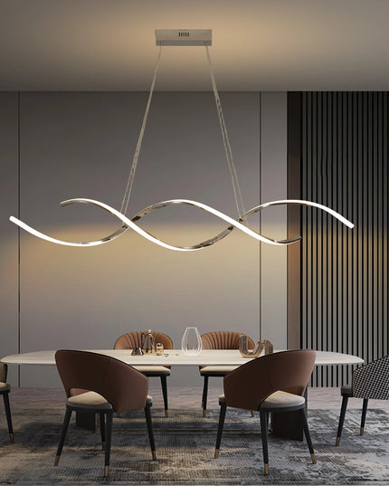 Modern chandelier Lights Simple Dining Room Lights Kitchen Long led Chandelier Living Room Pendant Lamp Home Decoration Lighting