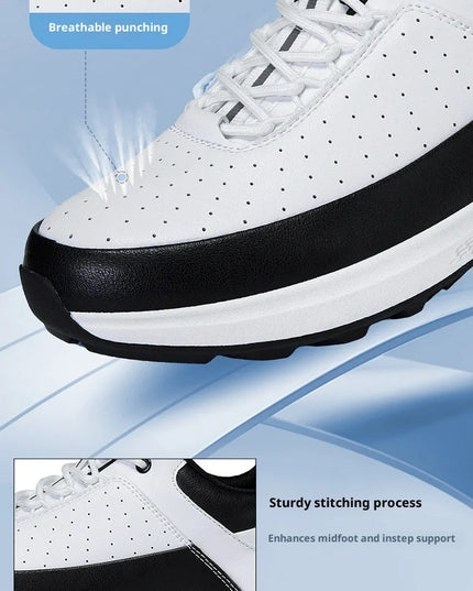 Men's Lightweight Golf Shoes-Breathable Sports Casual Shoes, Lace-Up Design, Non-Slip Rubber Sole-Universal in All Seasons