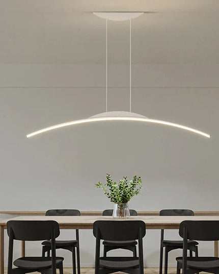 Modern LED Chandelier for Dining Room Kitchen Bar Living Bedroom Ceiling Pendant Lamp Black Simple Design Chandelier Light