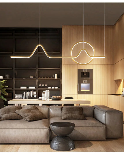Modern LED Ceiling Chandelier Dining Table Indoor Lighting Chandeliers Kitchen Pendant Light Living Room Decoration Hanging Lamp