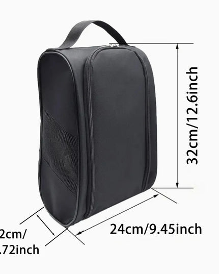 Portable Golf Shoe Bag Oxford Cloth Shoe Carrier Bags Breathable Lightweight Golf Handbag Dustproof Football Tennis Shoe Bag