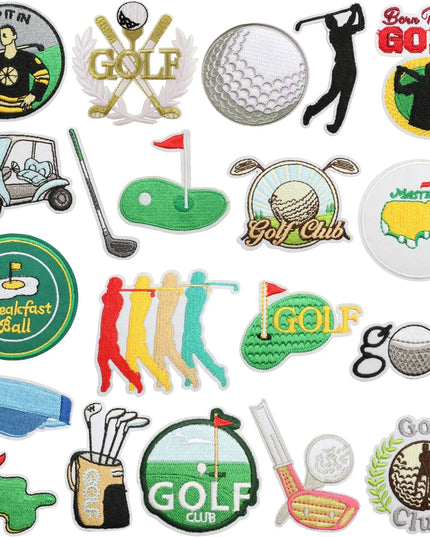 GOLF Emblem Clothing Accessories Badge Sticker Embroidered Embroidery Sticker Iron-on Patches