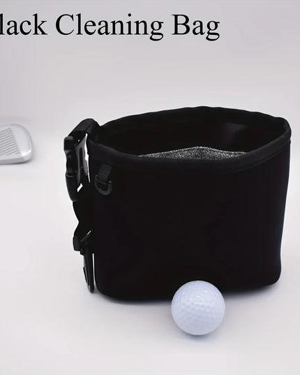 Golf Club Cleaning Bag Wear Resist Equipment Cleaning Pouch Golf Ball Organizer Pocket Golf Club Bag Accessories