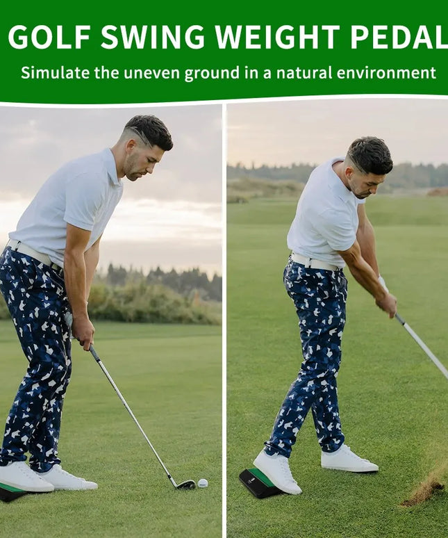 Golf Weight Shift Trainer - Simulate Your Golf Swing in a Natural Environment to Increase Stability and Strength!