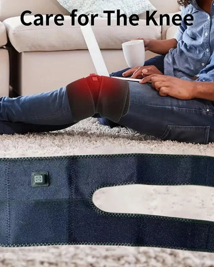 Electric knee heating pad - A USB-powered warming knee strap, suitable for joints, with adjustable heating band, ideal for daily