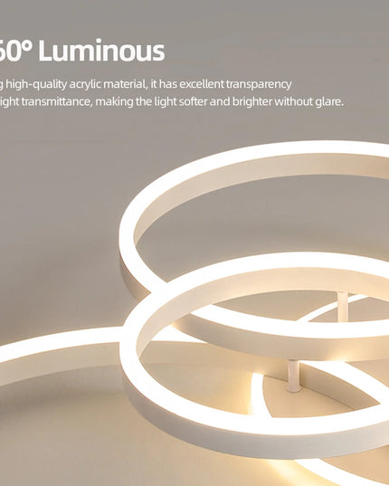 Modern LED Ceiling Chandelier Lighting For Home Living Study Room Bedroom Dimmable Ceiling lamp Indoor Lighting decoration Lamps