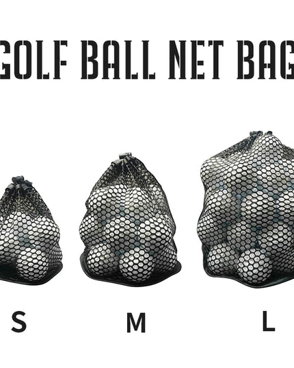 Golf Sports Mesh Net Bag Nylon Golf Tennis 12/25/50 Ball Carrying Drawstring Pouch 1pcs Golf Bags Golf Accessories