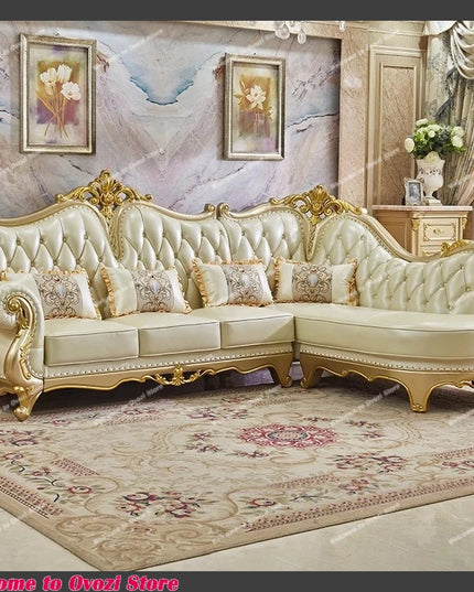 Comfortable Recliner Sofas Family Cushion Elegant Double Sofa Bed Vintage Multifunctional Woonkamer Banken Home Furniture