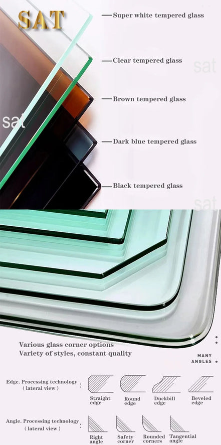 --Stainless steel frame living room side table golden glass top round coffee table modern sets clear fashion indoor