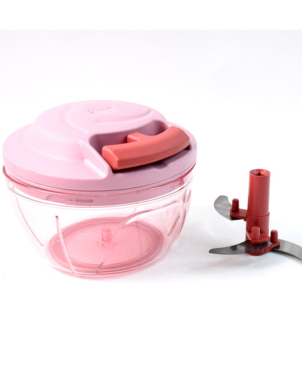 Apex Power-x Triple Stainless Steel Blades And Hand-pull Vegetable Chopper (500ml)