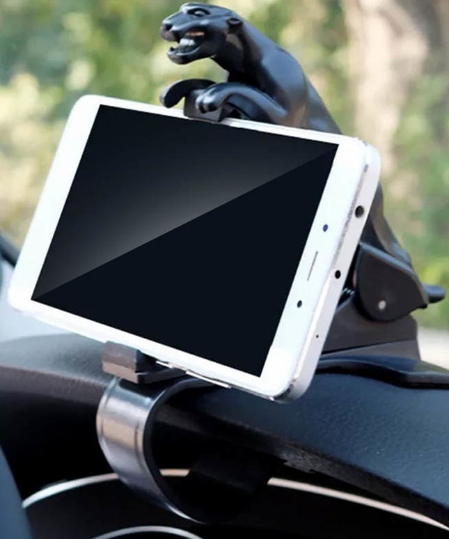 6469 Jaguar Leopard Shape Plastic Phone Clip Mobile Phone Holder For Car Use