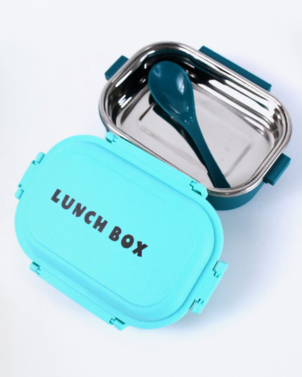 Insulated Testy Stainless Steel Leakproof Lunch Box With Spoon (1 Set)