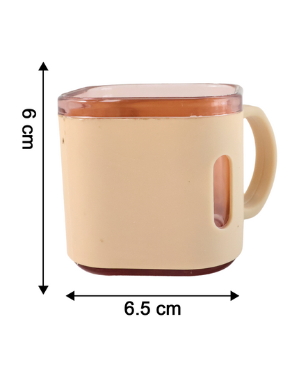 Premium Square Shape Tea Cup Set  6-piece (150 Ml)
