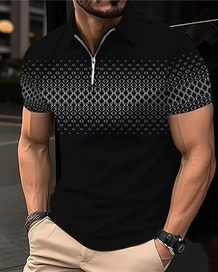 Men's Polo Shirts Golf Shirt Button Up Breathable Quick Dry Moisture Wicking Short Sleeve Mans Clothes Summer Tennis Sportswear
