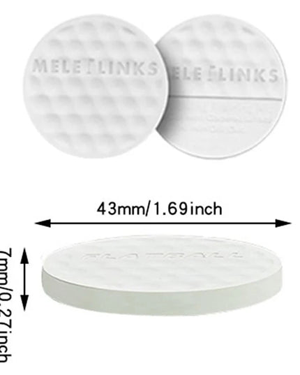Golf Flat Ball Swing Practice Golf Balls Portable Flat Golf Balls Lightweight Golf Training Balls For Practice Indoor Outdoor