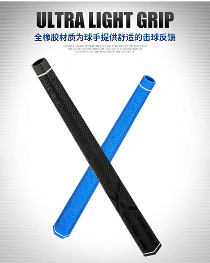 PGM Golf Club Grips Hexagonal Grip Rubber Grip Applicable for Iron and Wooden Golf Clubs Putter Grip Black/Blue