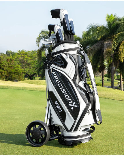 PGM Golf Trolley 2 Wheels Foldable Hand Push Pull Bag Hand-cart Golf Course QC002