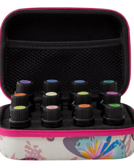 Travel Essentials Oil Storage Bag White Butterfly 15/12 Slots for 5ML 15ml Essential Oil Storage Case 10ml Display Organizadores