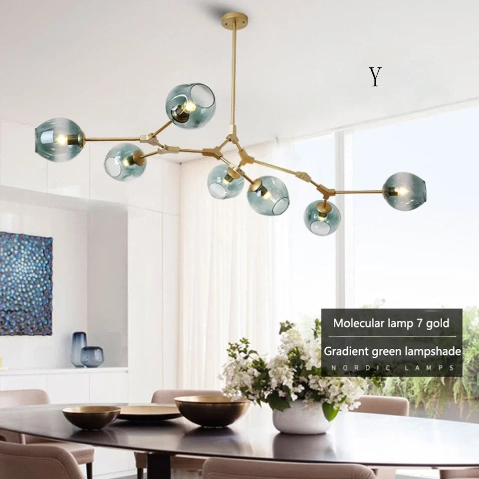Modern LED Chandelier Lighting for Dining Living Room Decoration Lights Nordic Chandeliers Indoor Lighting Hanging Light Fixture