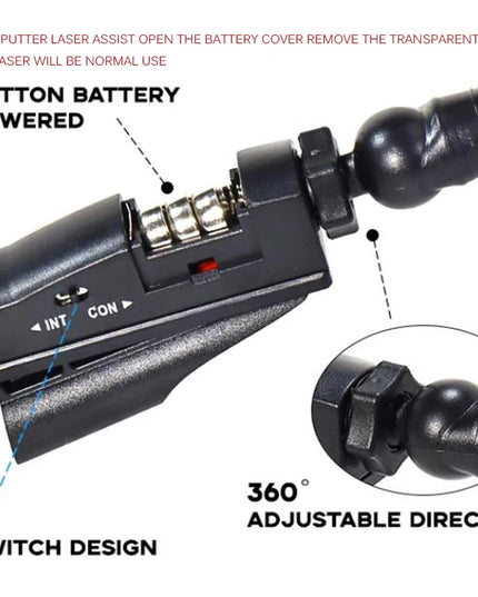 Golf HD Laser Putting Aiming Aids 360 Degree Adjustable Direction Outdoor Golf Sport Accessories