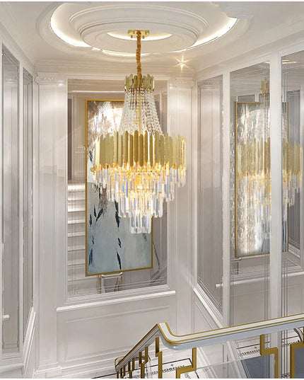 Modern Chandeliers for Living Room Chandelier Luxury Crystal Chandelier Ceiling Lights Lustre Salon Loft Pendant Lighting Lamps