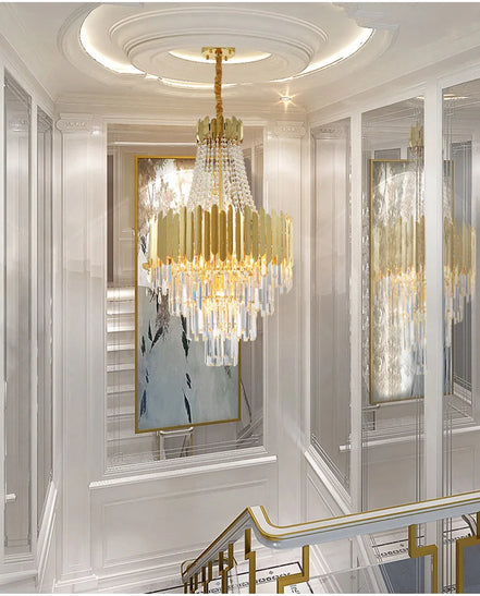 Modern Chandeliers for Living Room Chandelier Luxury Crystal Chandelier Ceiling Lights Lustre Salon Loft Pendant Lighting Lamps