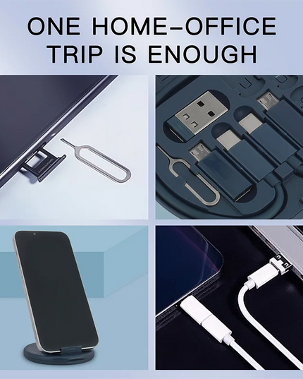 Multi USB Type C to C 60W Charging Adapter Cable Kit USB C to Lighting Conversion Set USB A & Type C to Micro/Type C/Lighting